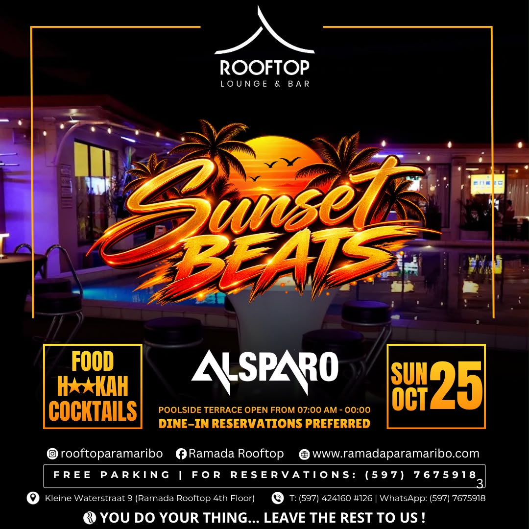 Flyer for Sunset Beats
